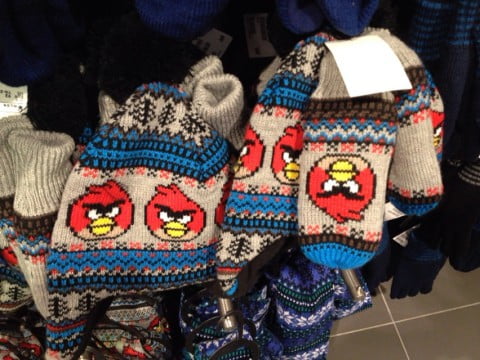 H&M Angry Birds(アングリーバーズ) 手袋　ニットキャップ